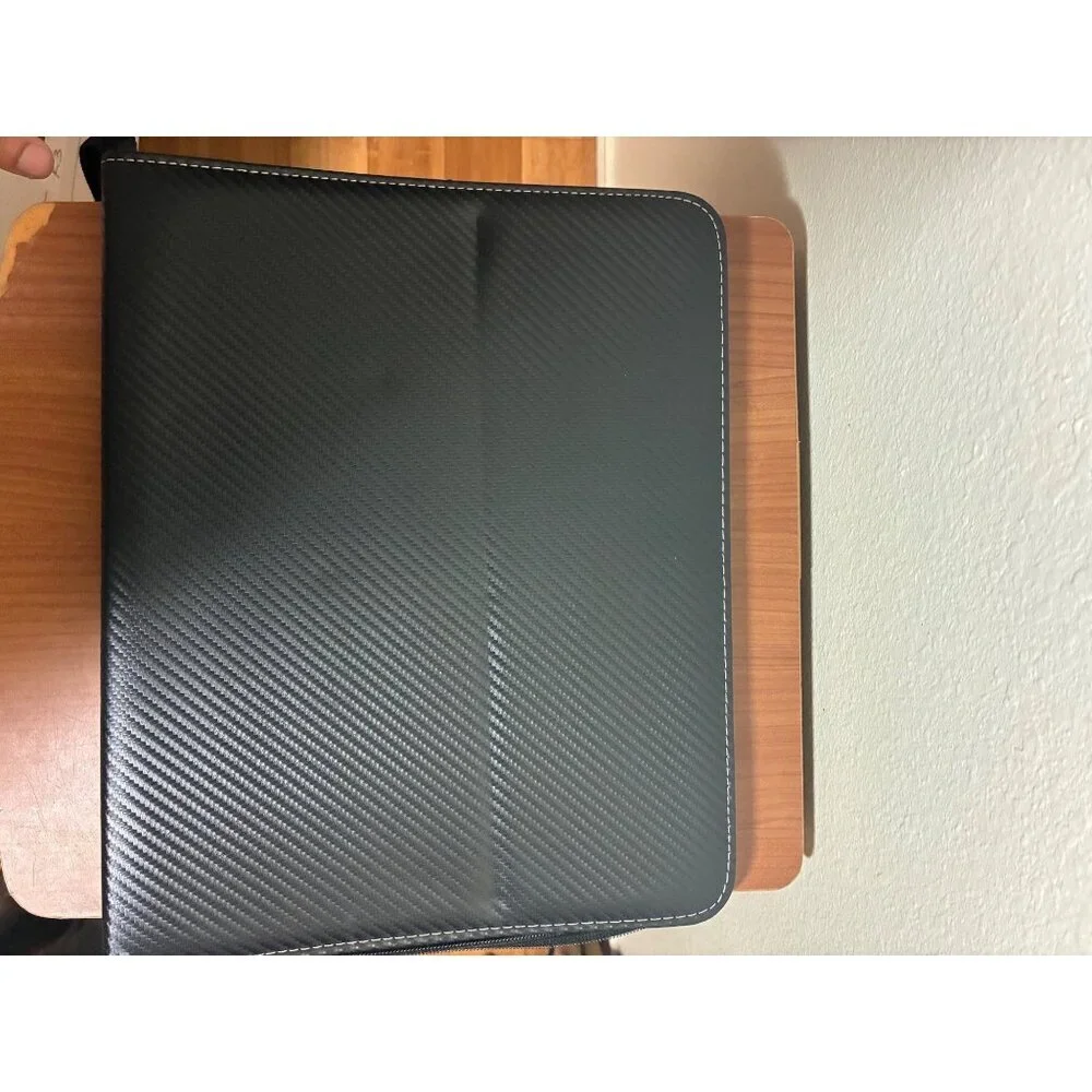 NWOT Black Portfolio Zip Closure Pokemon Cards Artwork Business Music School